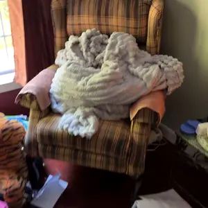 Customer photo for King Channel-Stripe Fleece Blanket Bundles