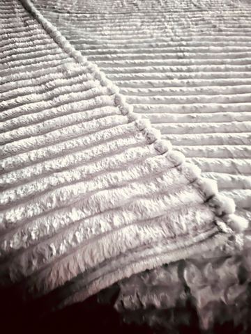Customer photo for King Channel-Stripe Fleece Blanket Bundles