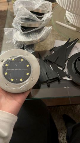 Customer photo for 24-Pack Solar Ground Lights