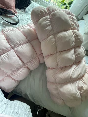 Customer photo for Cooling Puff-Grid Pillow BOGO