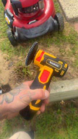 Customer photo for 12V Mini Cordless Angle Grinder BOGO