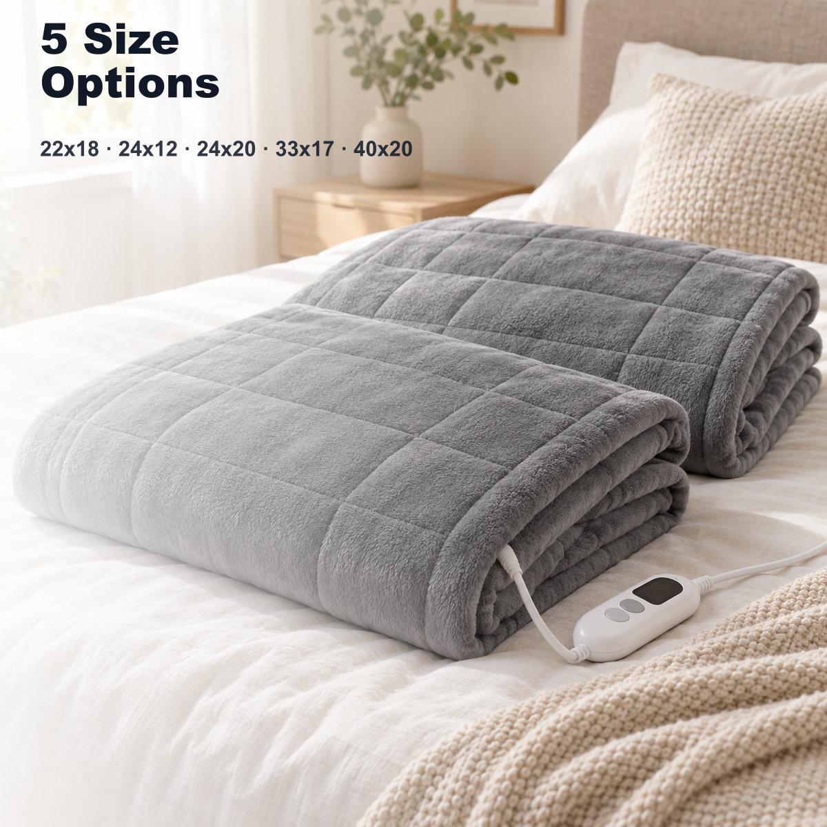heating pad five size options