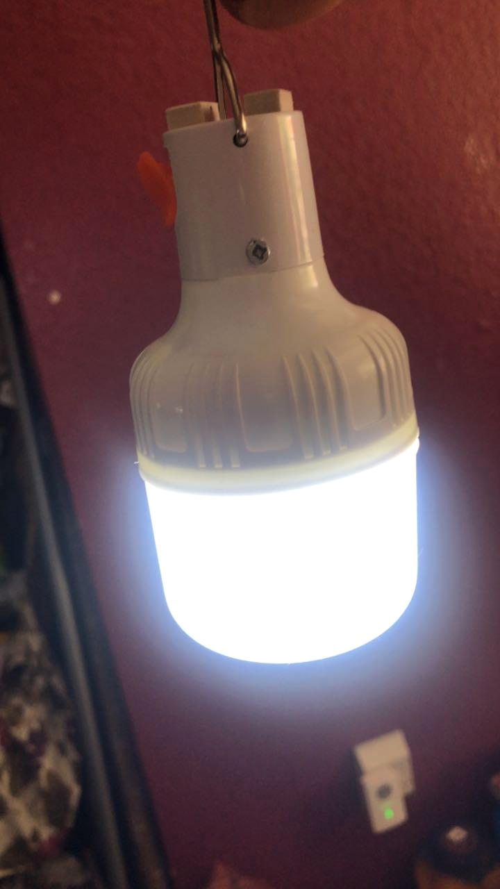 Customer photo for Rechargeable LED Emergency Light Bulbs Bundle