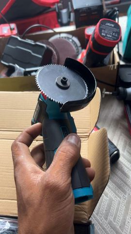 Customer photo for 12V Mini Cordless Angle Grinder BOGO