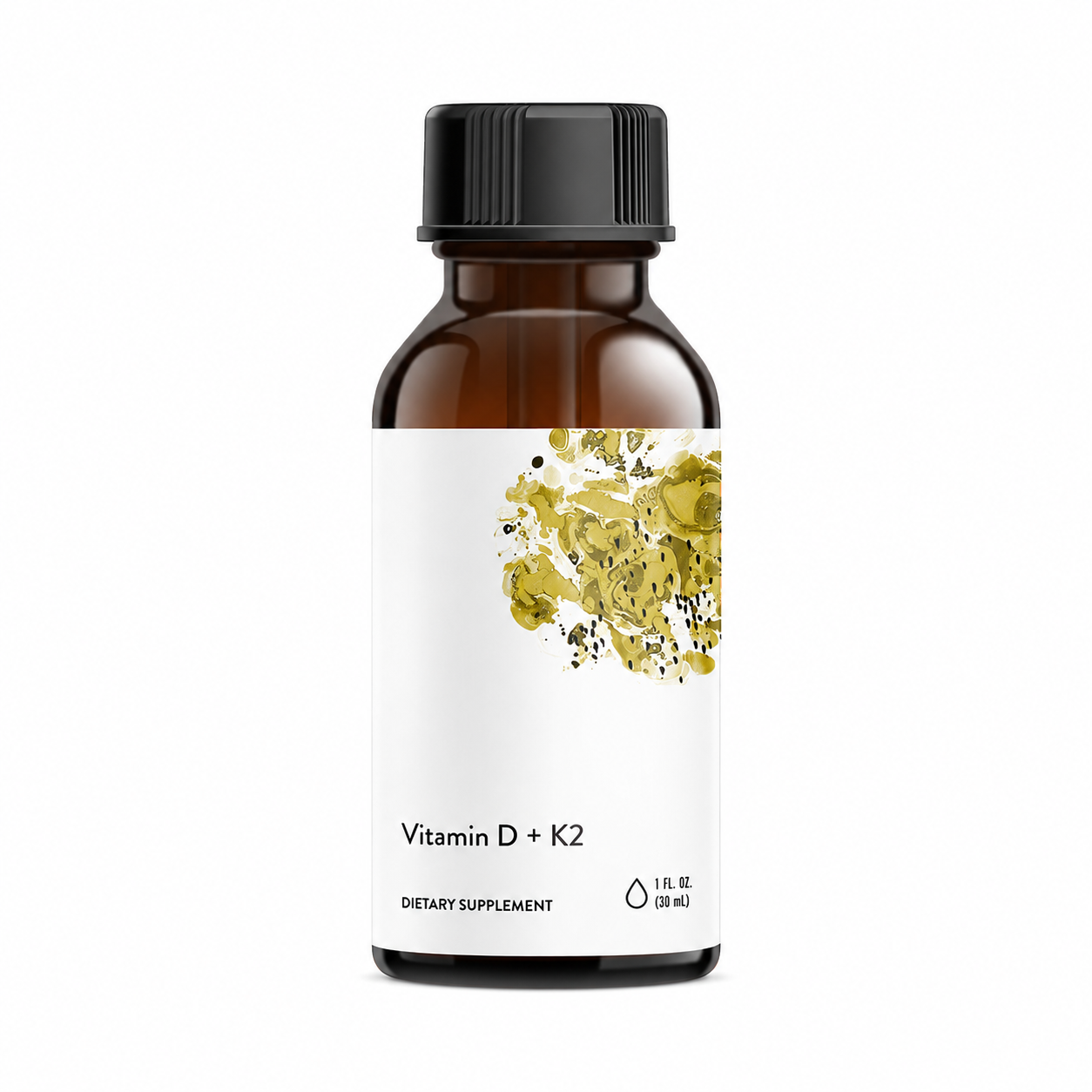 Vitamin D plus K2 liquid drops 1 fl oz bottle