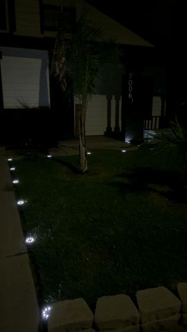 Customer photo for 24-Pack Solar Ground Lights