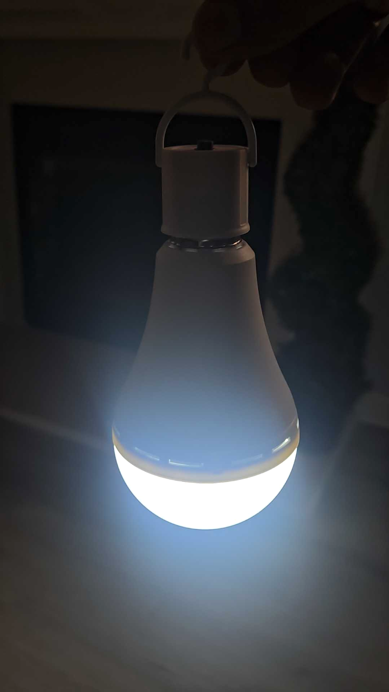 Customer photo for Rechargeable LED Emergency Light Bulbs Bundle