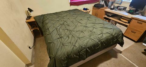 Customer photo for Queen Pintuck 7-Piece Comforter Set