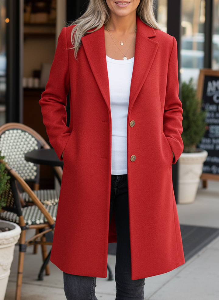 CLEARANCE SALE🔥 Casual Lapel Wool Single Breasted Long Coat