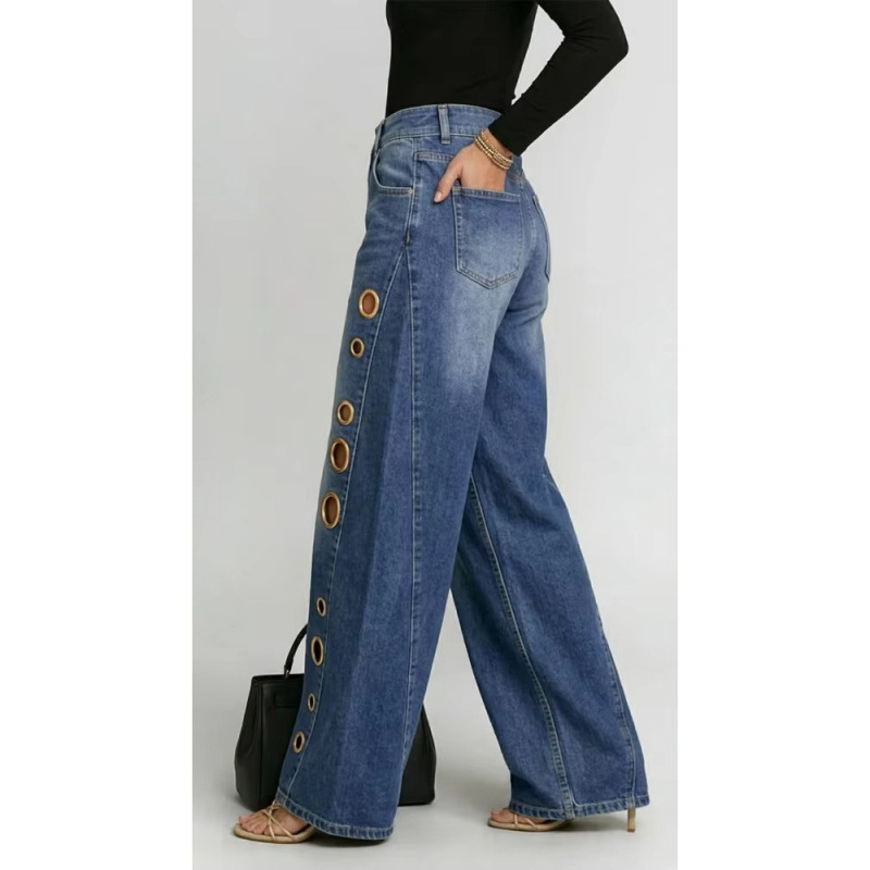 New Arrivals🔥 Hollow Design High Rise Denim Jeans