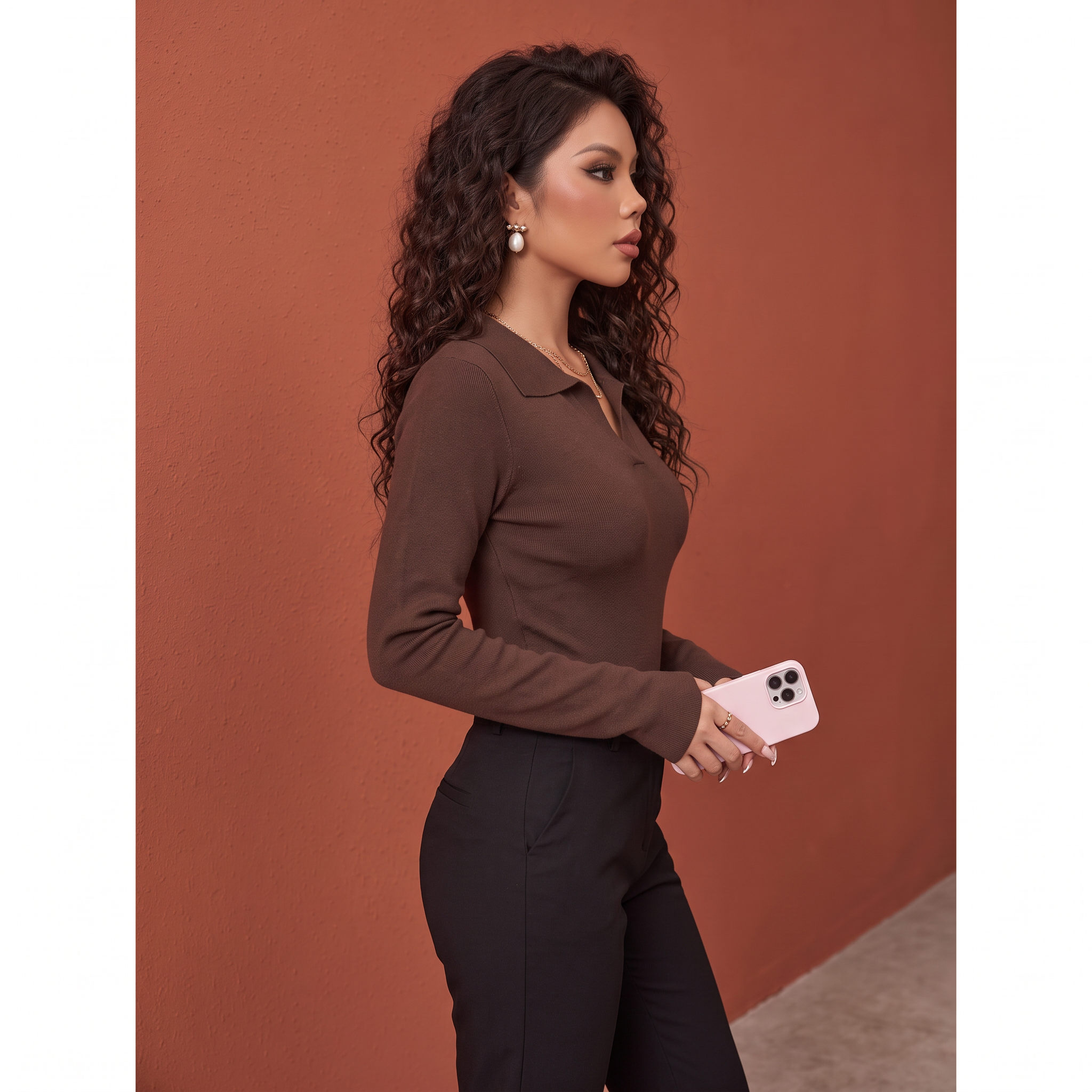 Women's Fashionable Casual Slim Fit Pullover Sweater