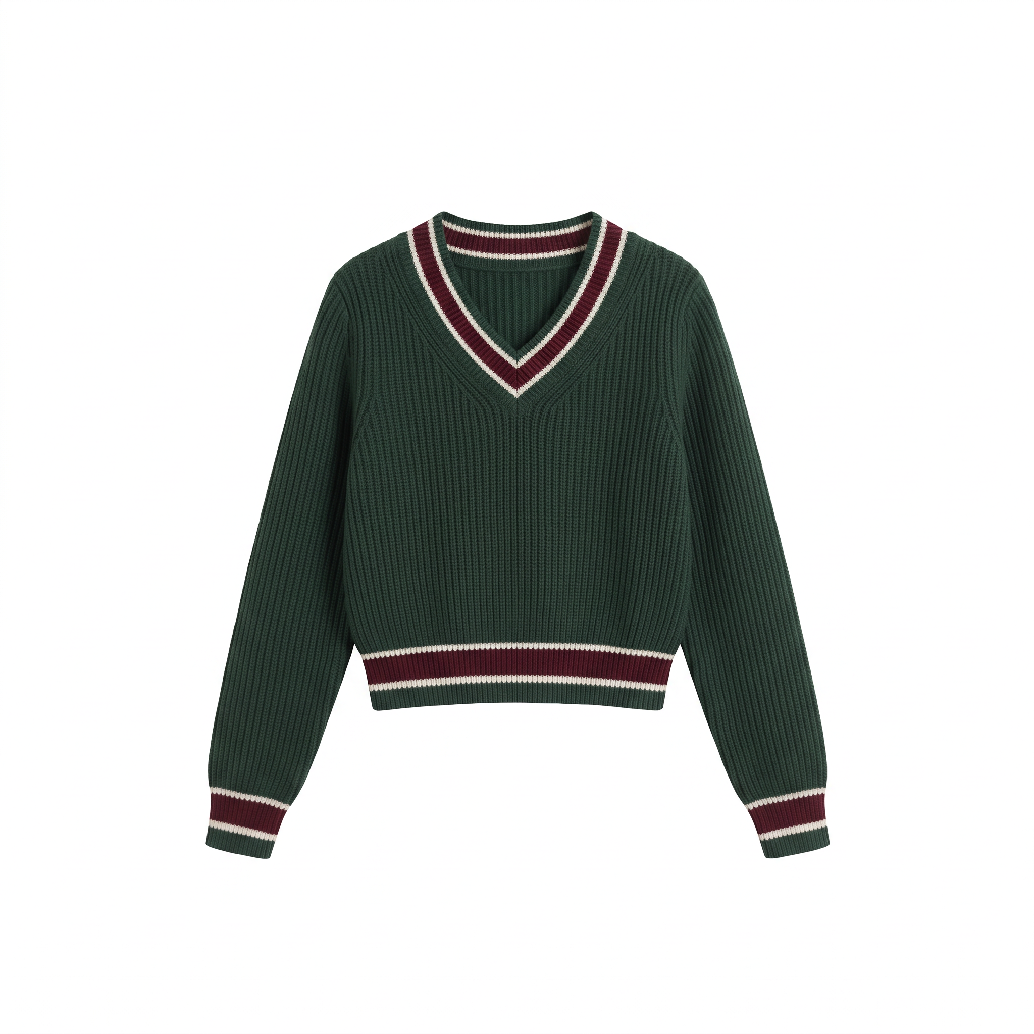 Color Block V-Neck Casual Women Sweater,Long Sleeve Tops Fall