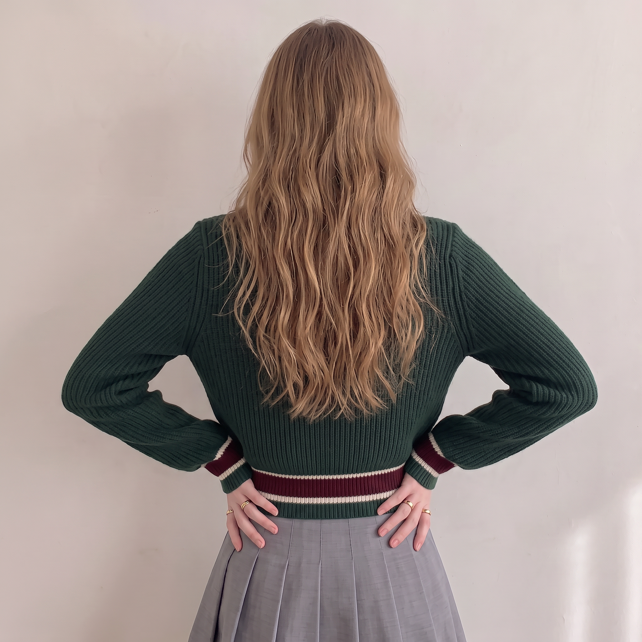 Color Block V-Neck Casual Women Sweater,Long Sleeve Tops Fall
