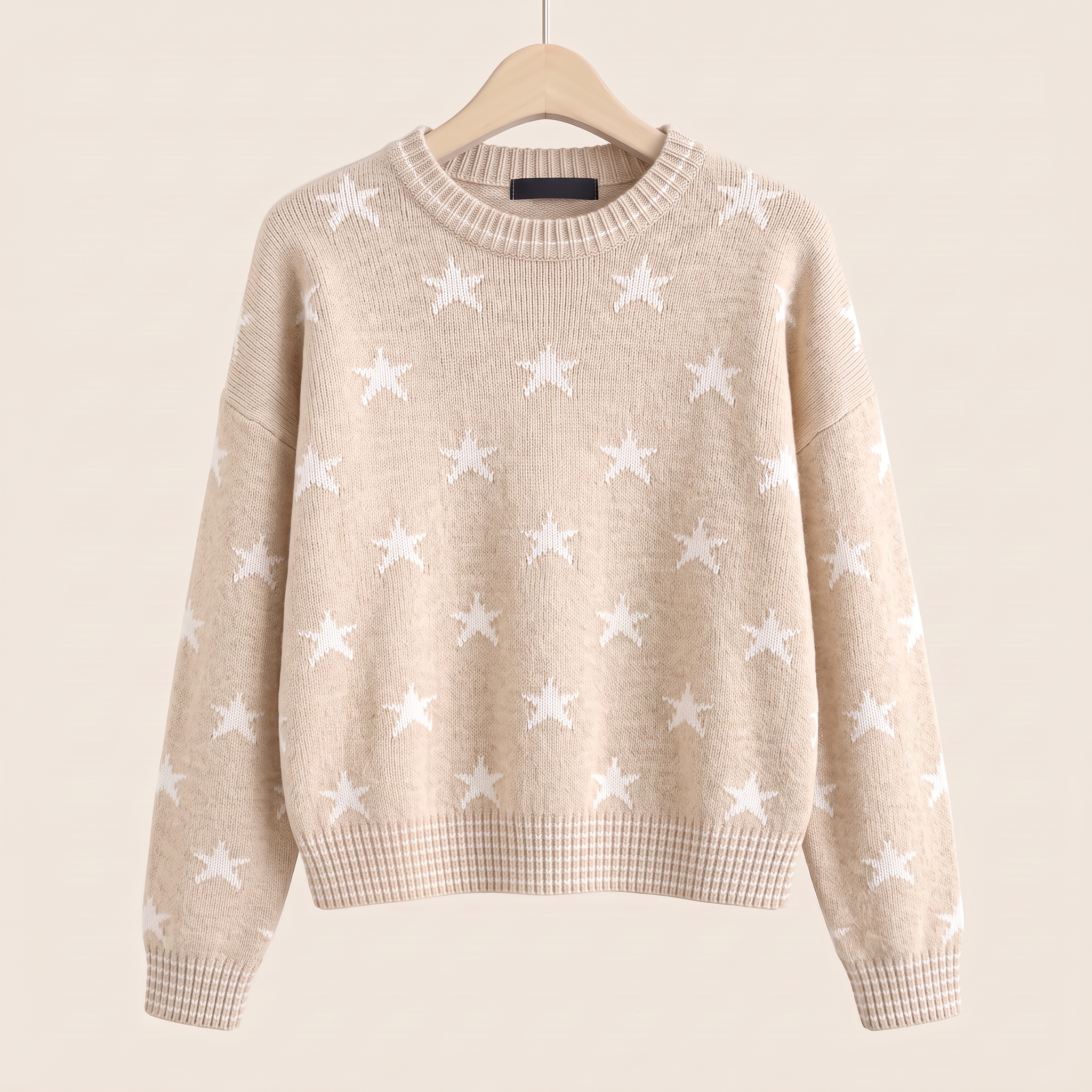 Women's Casual Preppy-Style Crew-Neck Long-Sleeve Sweater — Everyday Autumn/Winter Campus Look