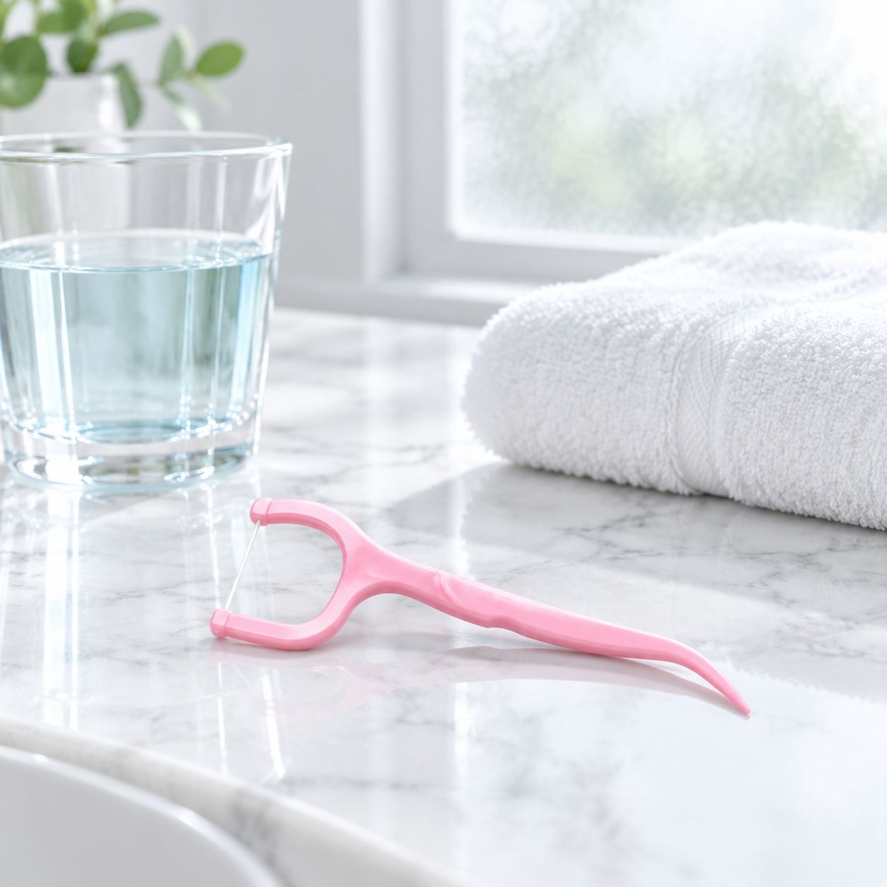 Safe Ultrafine Dental Floss and Arched Toothpicks for Family Use