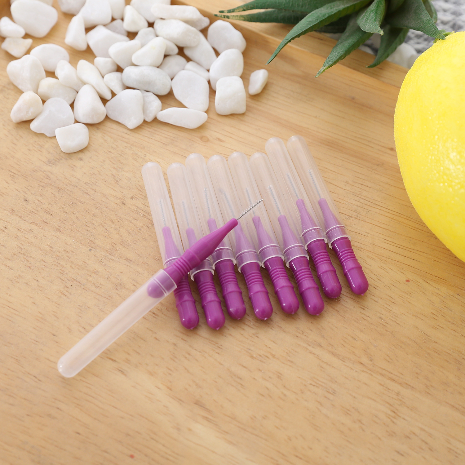 Multifunctional Interdental Brush with Floss, Easy Gap Cleaning, Tooth Protection