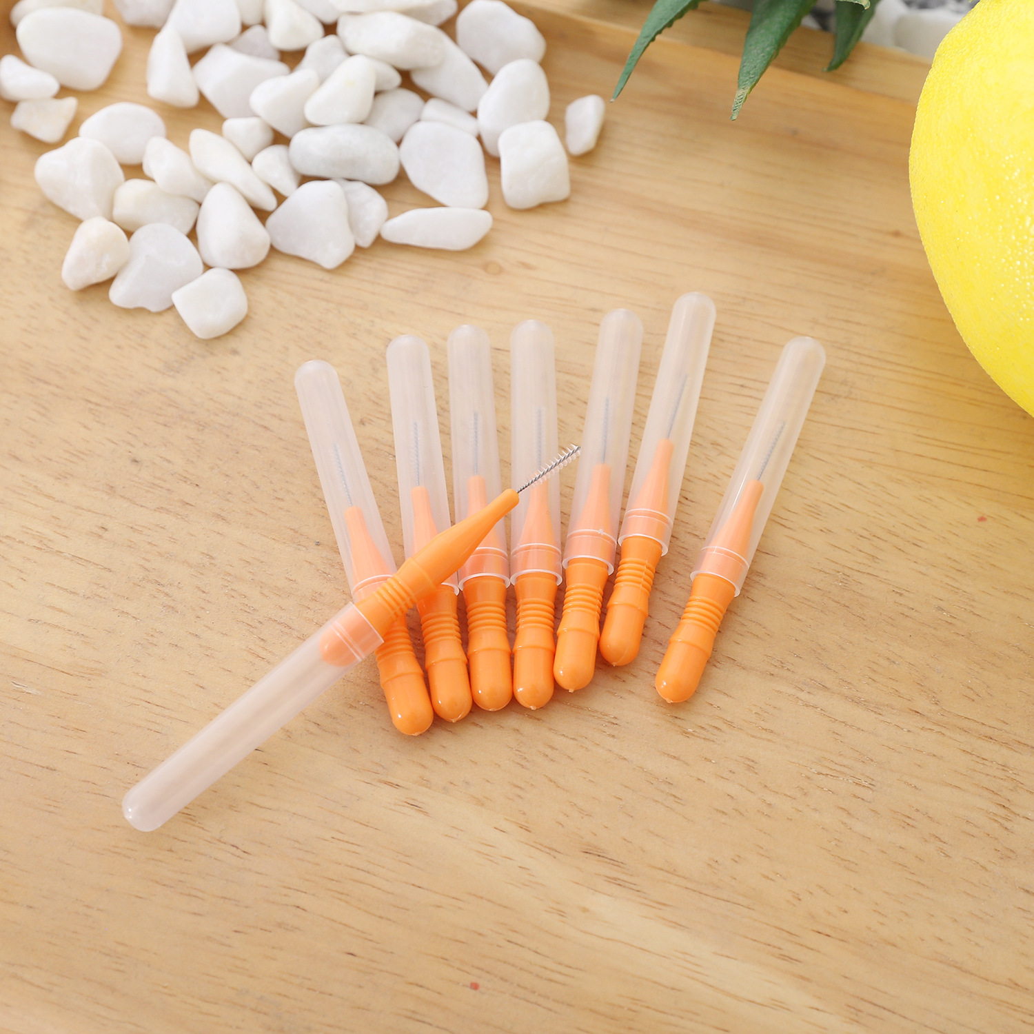 Multifunctional Interdental Brush with Floss, Easy Gap Cleaning, Tooth Protection