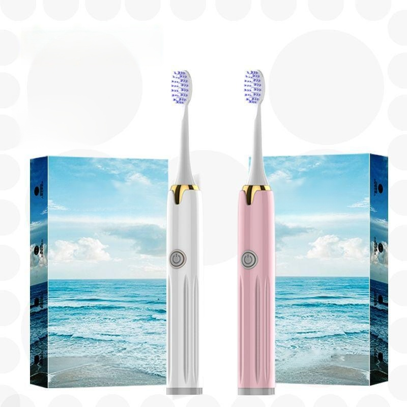 Hilton Couple Ultrasonic Electric Toothbrush, Waterproof Rechargeable Automatic Toothbrush for Women
