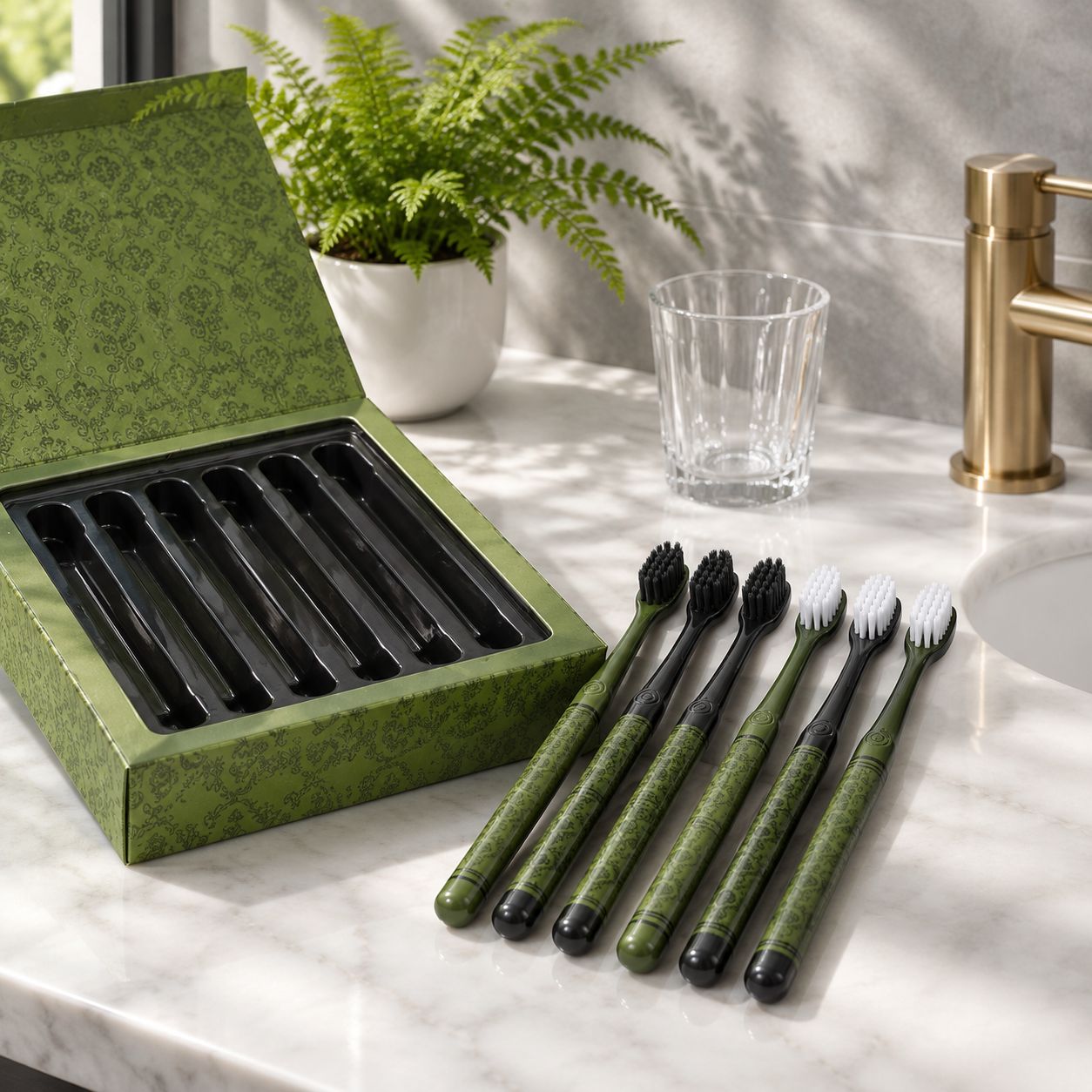 Mori Travel Portable Toothbrush Ergonomic Handle