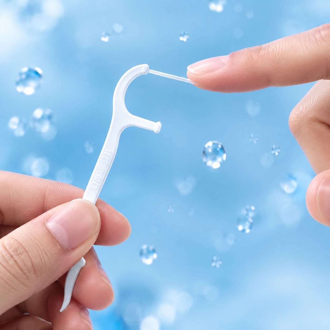 50 Pack Portable Fine Floss Sticks for Teeth Cleaning