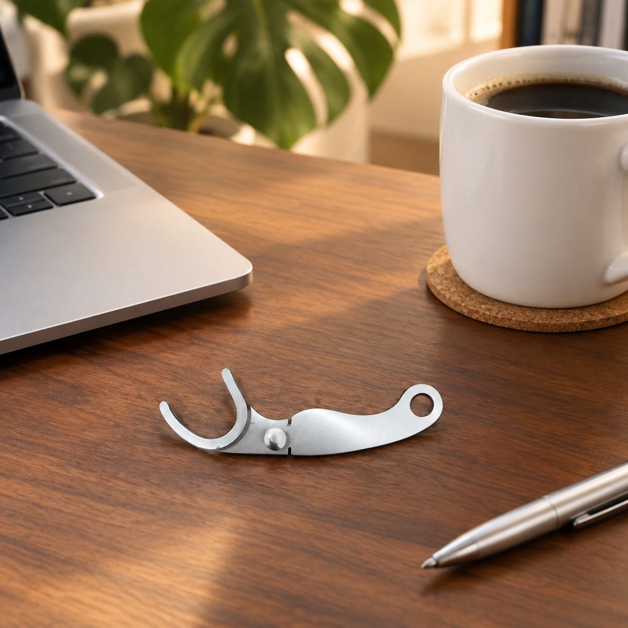 Eco-friendly Reusable Stainless Steel Dental Floss Pick, Portable Design