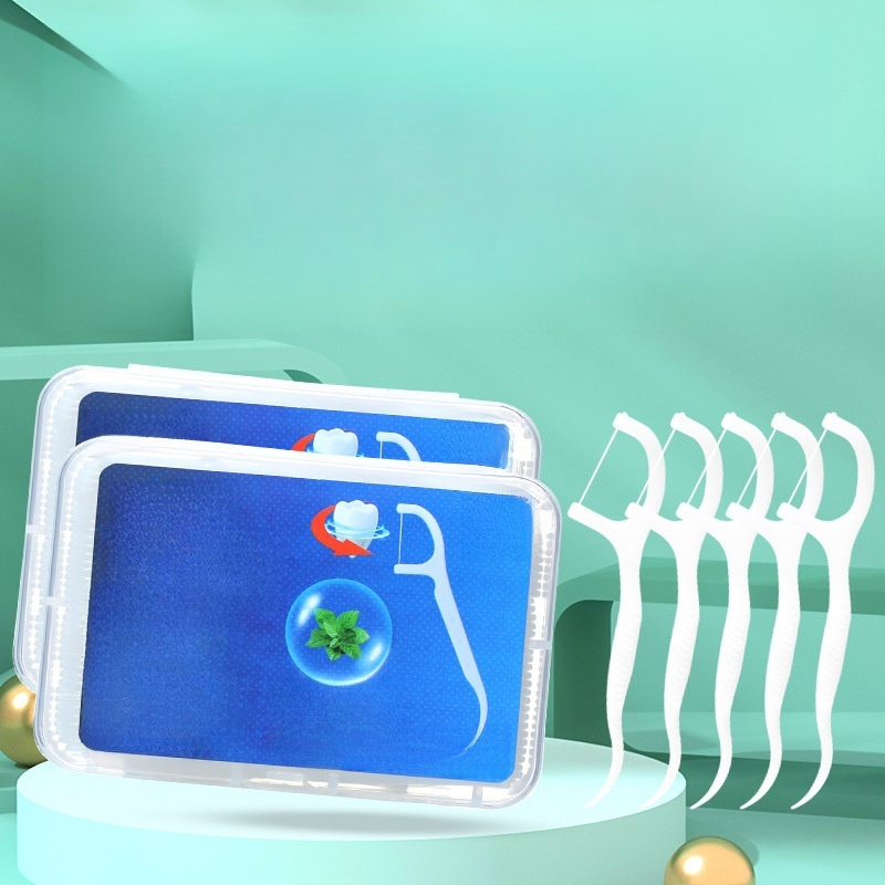 Safe Ultrafine Dental Floss and Arched Toothpicks for Family Use