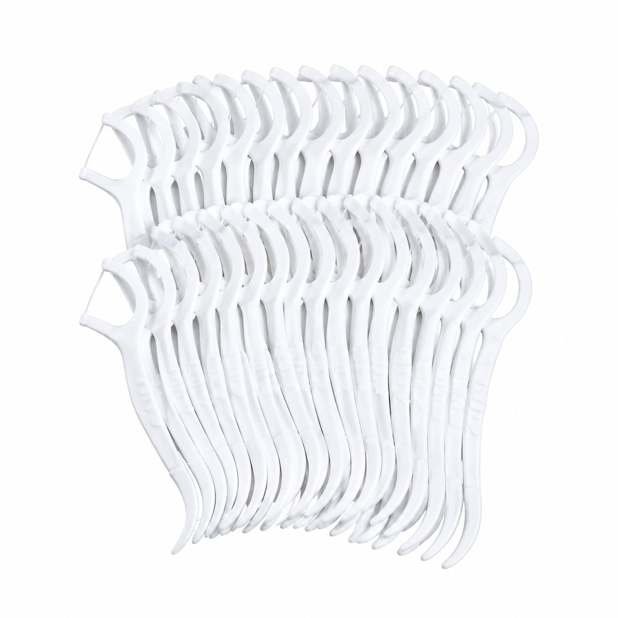 50 Pack Portable Fine Floss Sticks for Teeth Cleaning