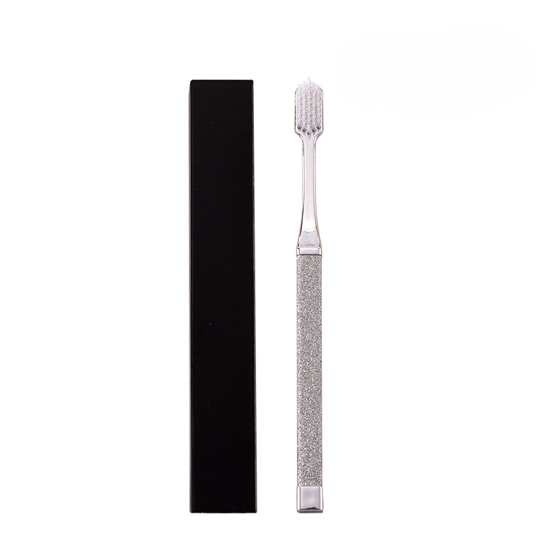 Household Gold Double Pack Adult Toothbrush with Soft Durable Bristles