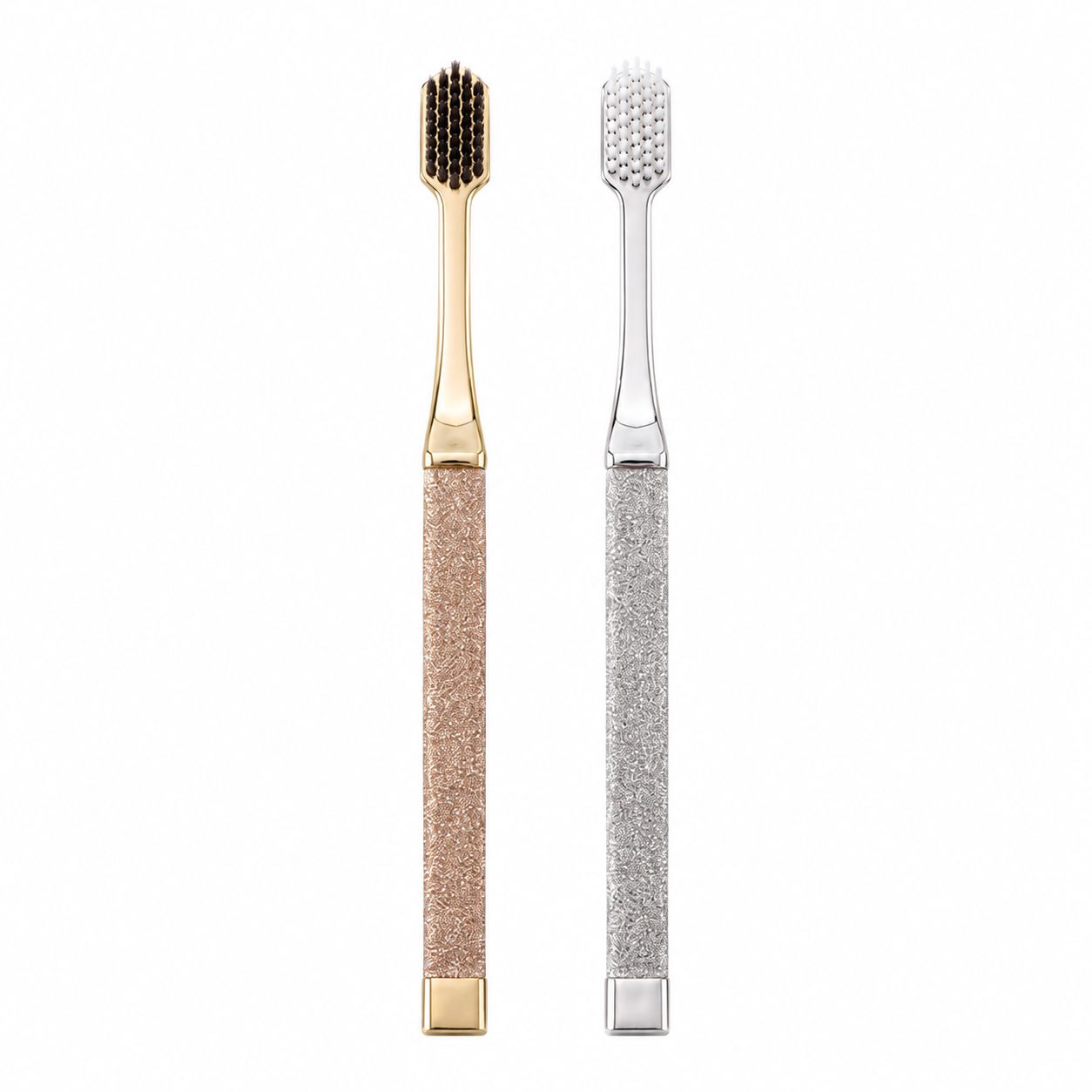 Household Gold Double Pack Adult Toothbrush with Soft Durable Bristles