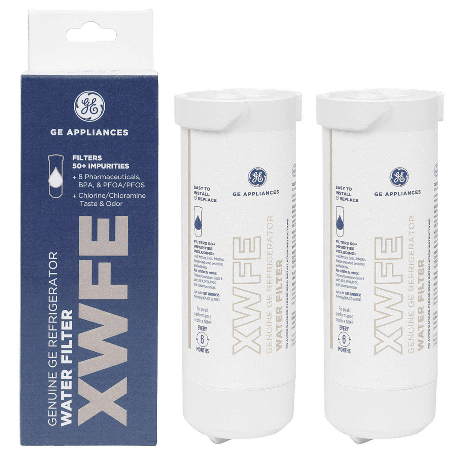GE XWFE Refrigerator Water Filter,Easy installation,White