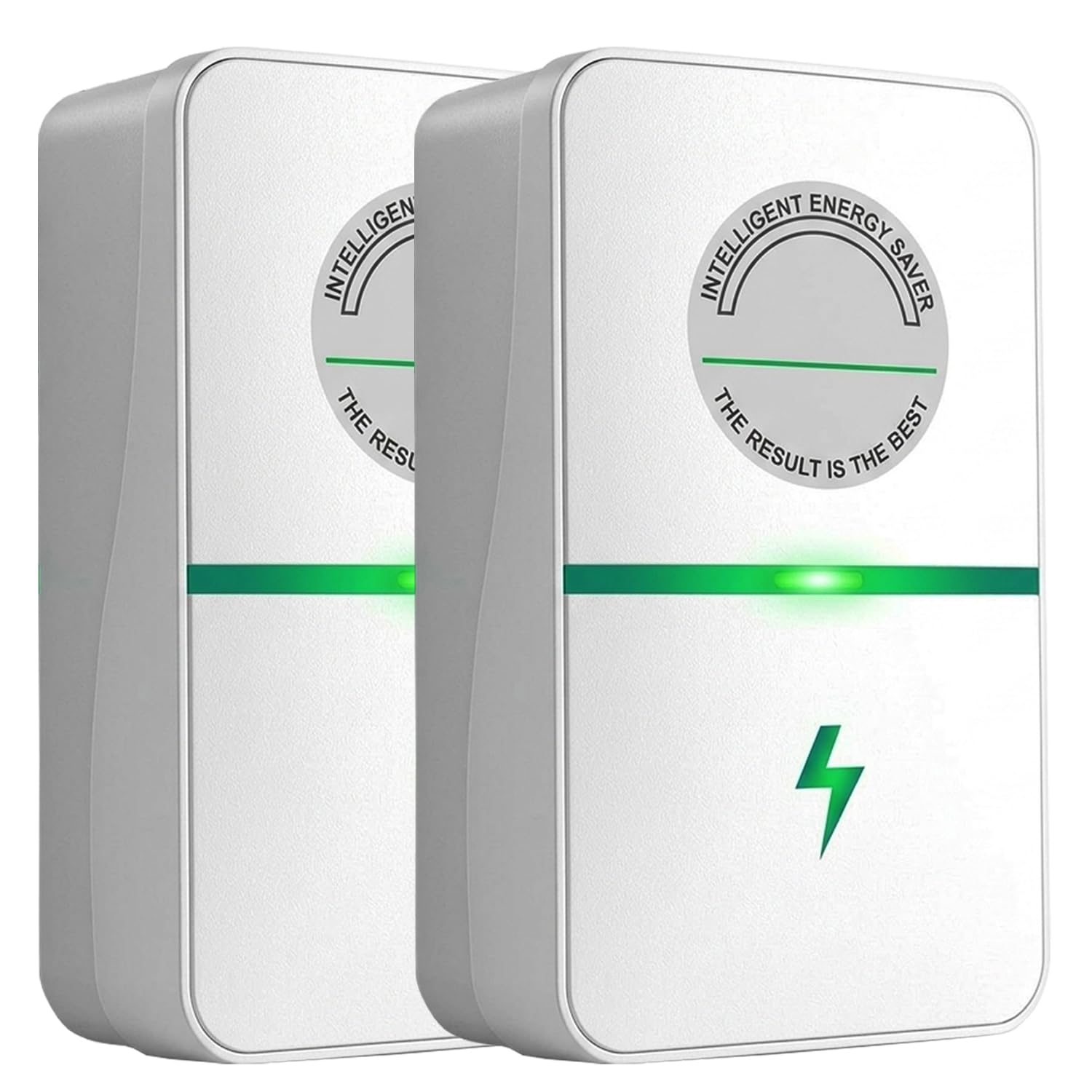 Energy saver plug surge protector, front view