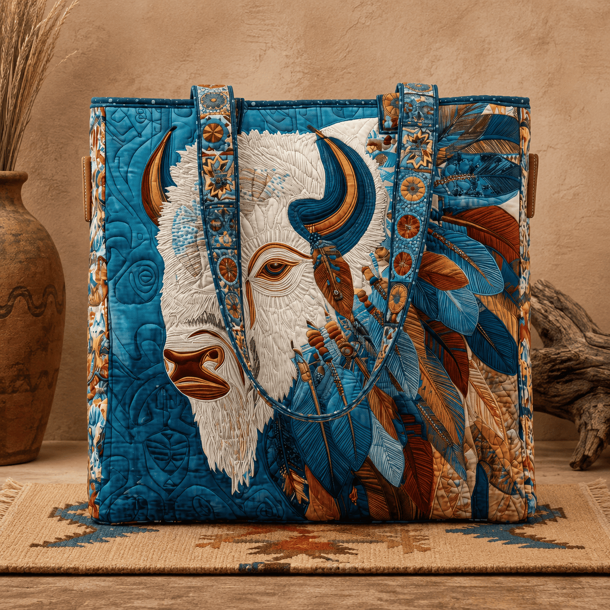 ✨Last Day 90% OFF✨Native American Quilted Tote Bag