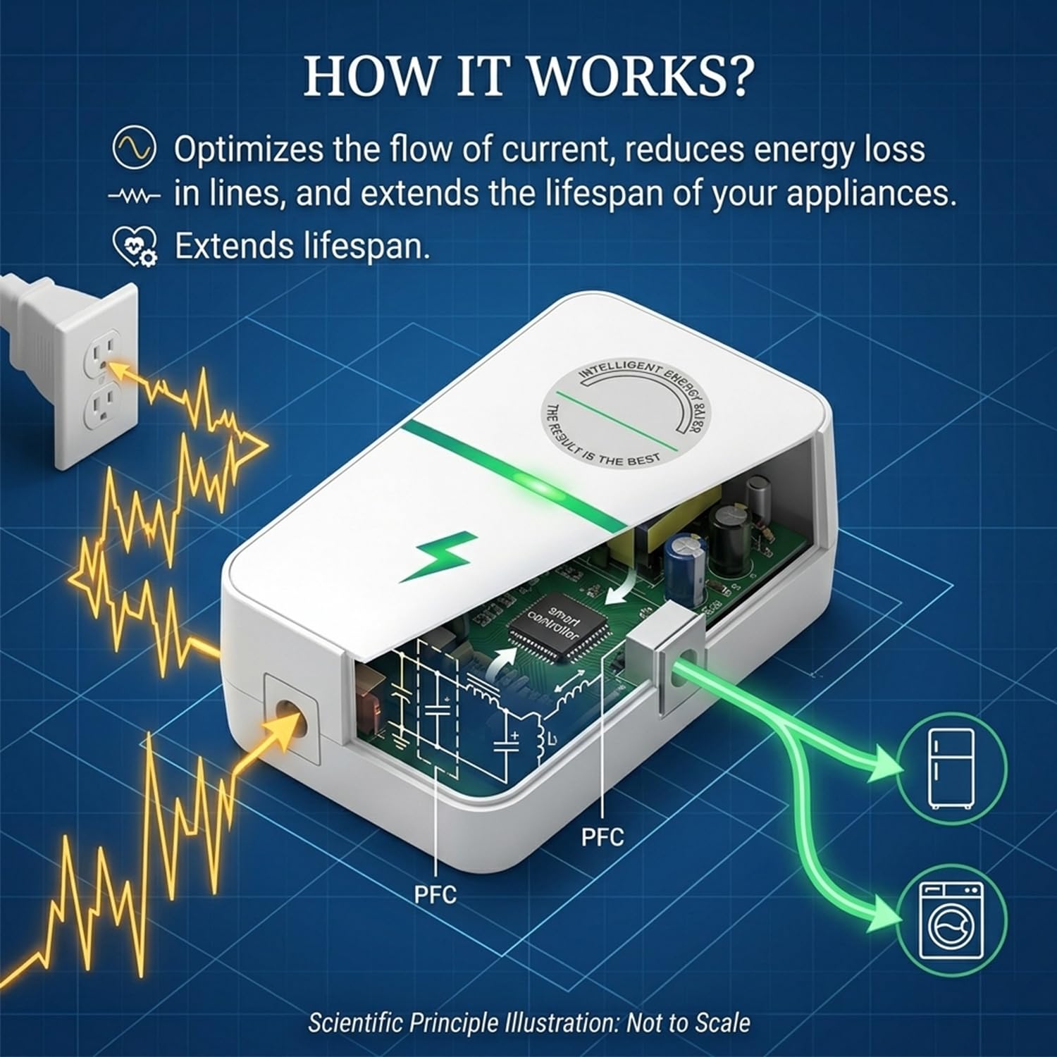 Cutaway illustration of the power factor correction circuit