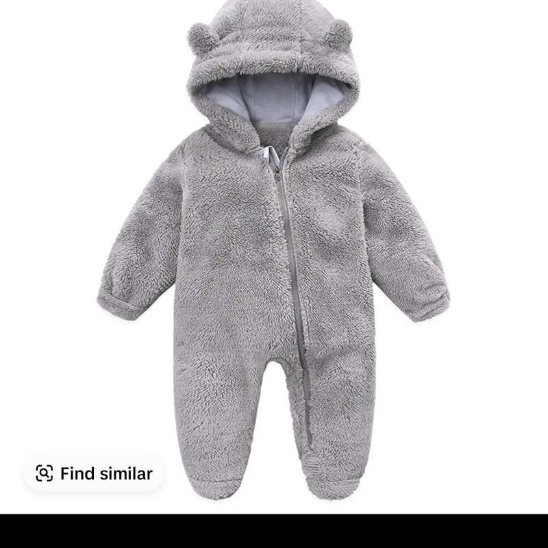 Customer photo - Baby in Gray Romper