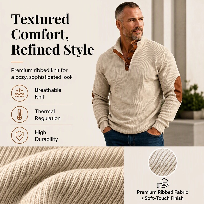 🧥🧥🧥New Corduroy Casual Stand-Collar Long-Sleeve Sweatshirt🔥🔥🔥