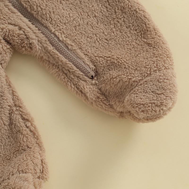 Baby Bear Ear Fleece Jumpsuit Lifestyle - Image 8