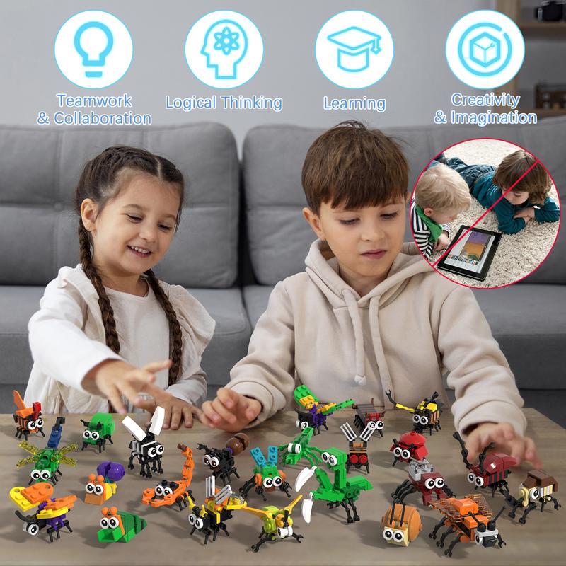 TENHORSES 24 Pack Insect Building Set - Photo 7