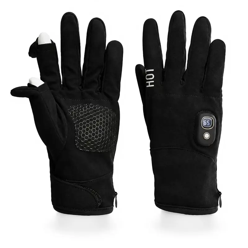 Rechargeable Heated Gloves – 3000mAh, 5 Heat Levels, Touchscreen