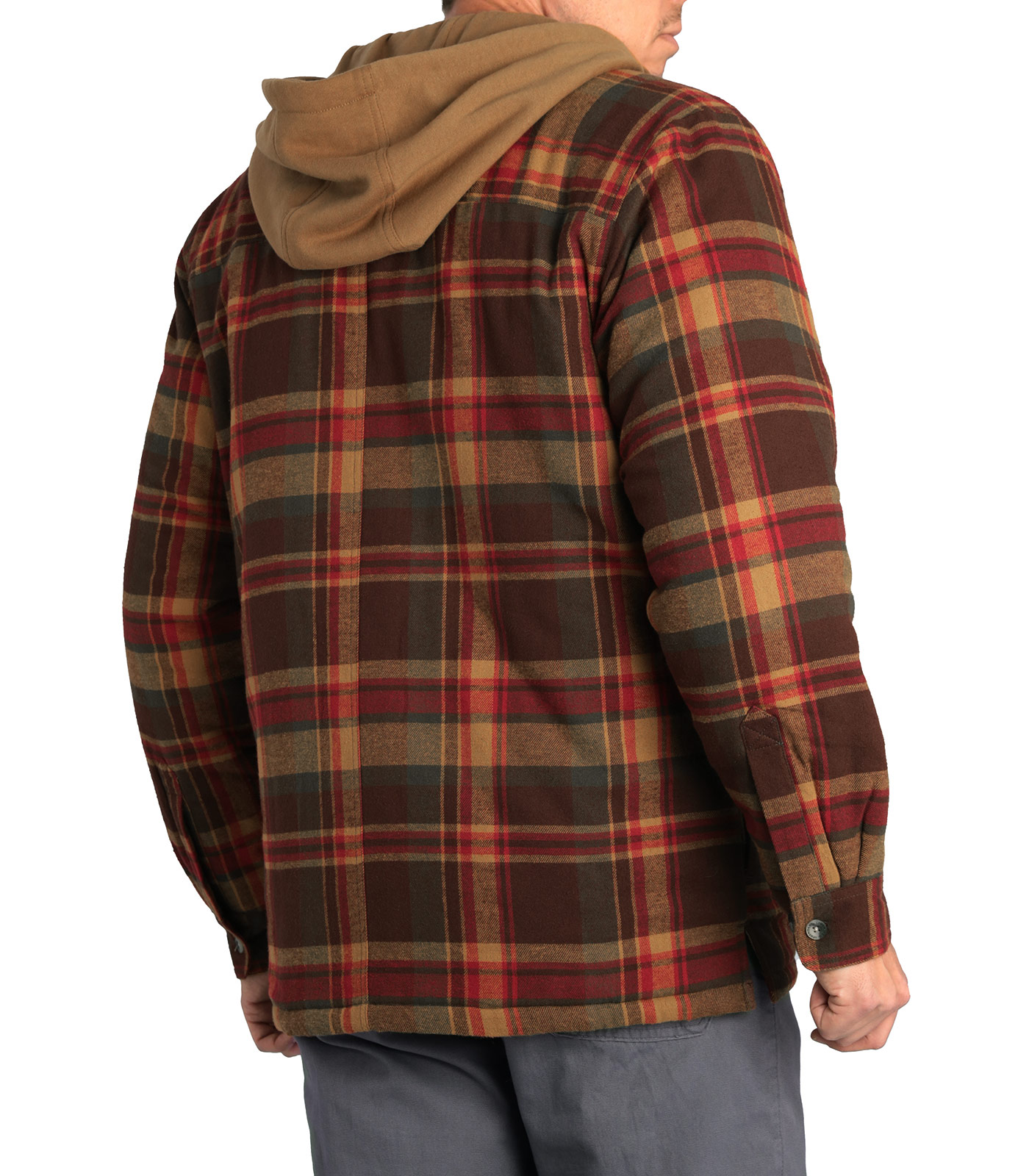 Men's Maplewood Hooded Flannel Shirt Jacket