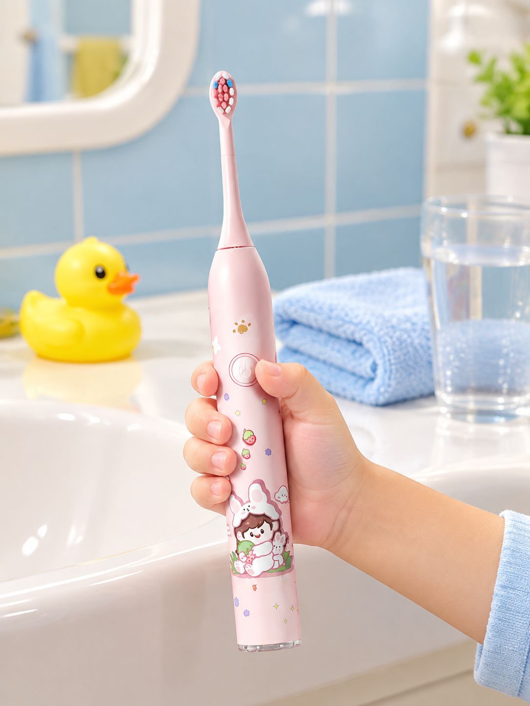 Oaks children's electric toothbrush with soft bristles