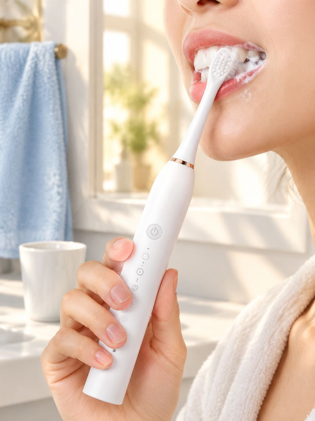 Fully automatic electric toothbrush for couples and students