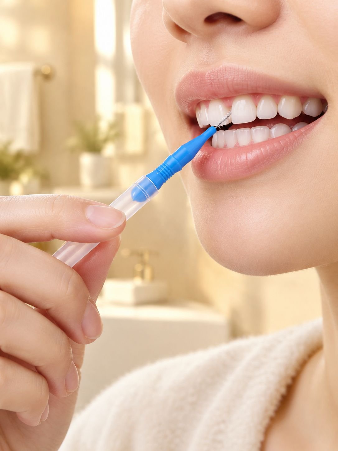 Effective floss and bristle combination for oral care