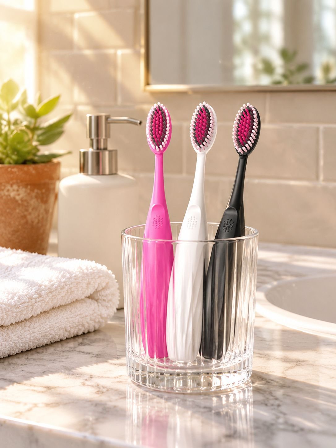 Ua toothbrush in travel case for on-the-go hygiene