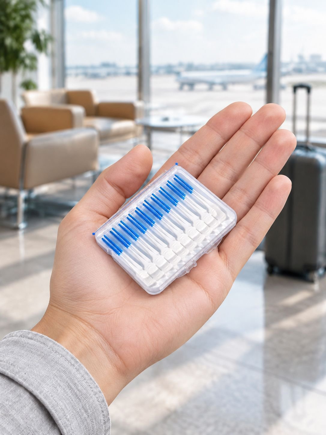 Gentle interdental cleaning with disposable brushes