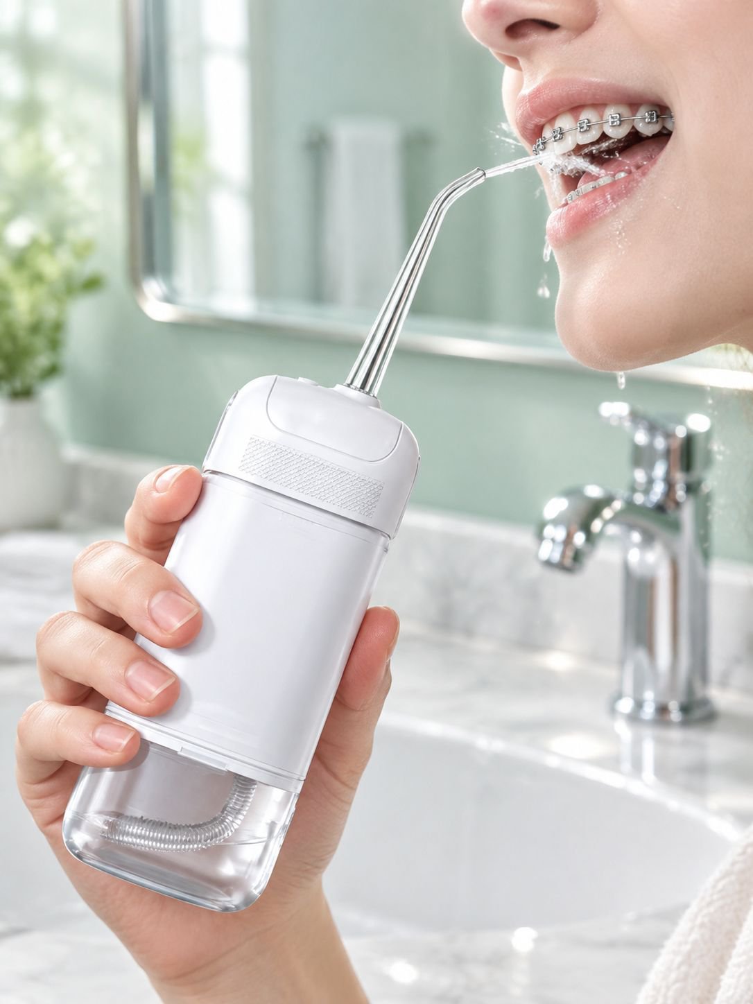 Portable Dental Cleaner with Multiple Nozzle Attachments