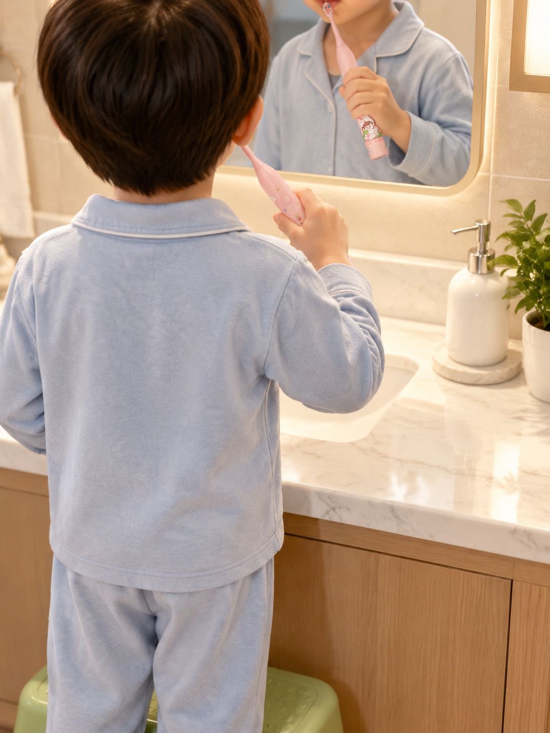 Oaks kids toothbrush with ergonomic design