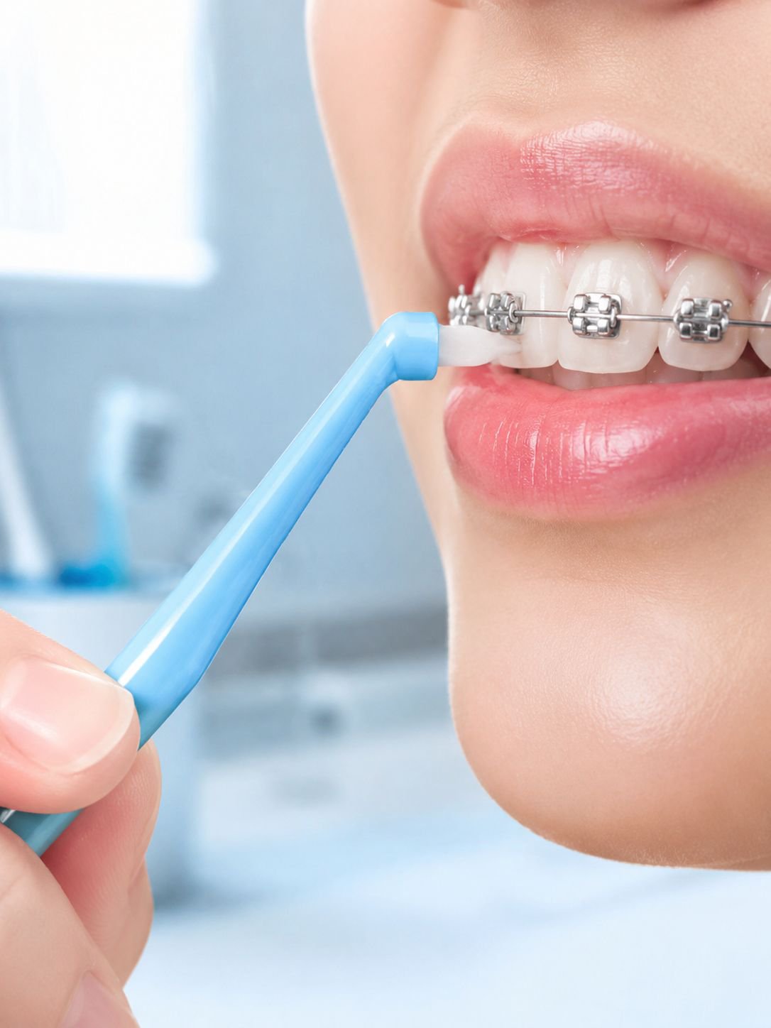 Two-pack orthodontic toothbrushes for braces and dental correction