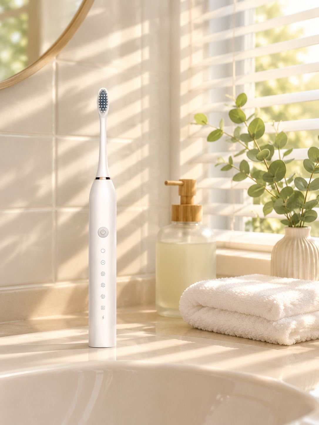 Modern design electric toothbrush for sensitive gums