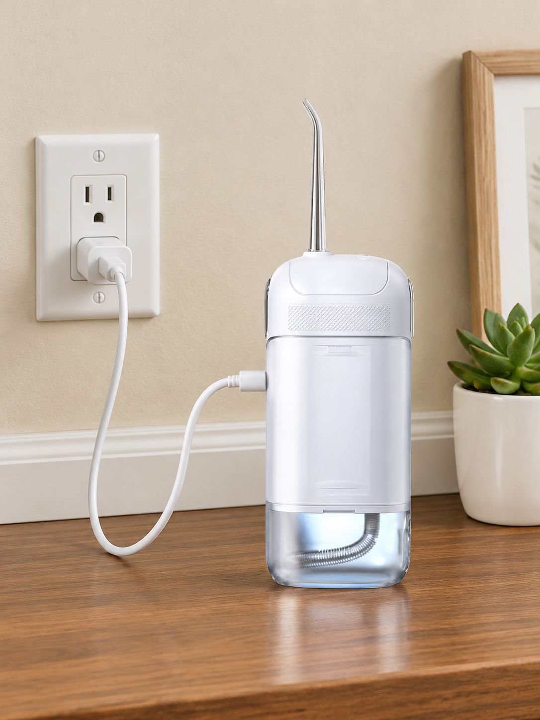 Water Flosser in Action - Effective Plaque Removal