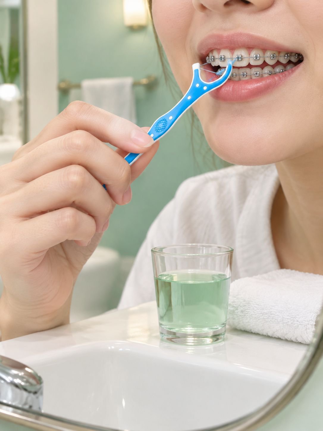Hygienic Disposable Dental Floss Sticks for Daily Oral Care